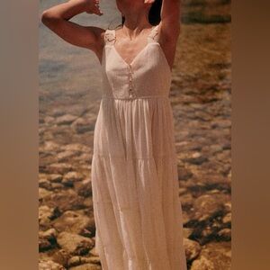 Sezane Lecce Dress Ecru - Size 2